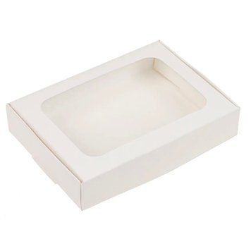 Упаковка Коробка для пряника з вікном біла (150х110х30) 1530 фото