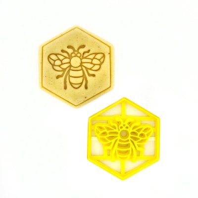 Набір форма та штамп для пряників Бджола (7 х 6см) 1190 фото