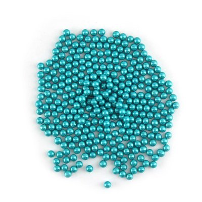 Кондитерська посипка Кульки металік, 5мм, блакитні ( 3г) (28-30г) 25118 фото
