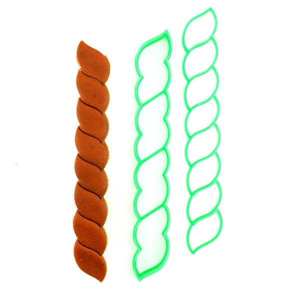 Набір форма та штамп для пряників Форма шнурок для дріжджового тіста (27,6х4см) 2354 фото